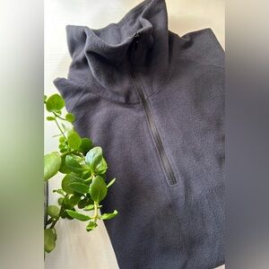 EUC women’s Columbia Black fleece long sleeve zipped shirt Sz XL